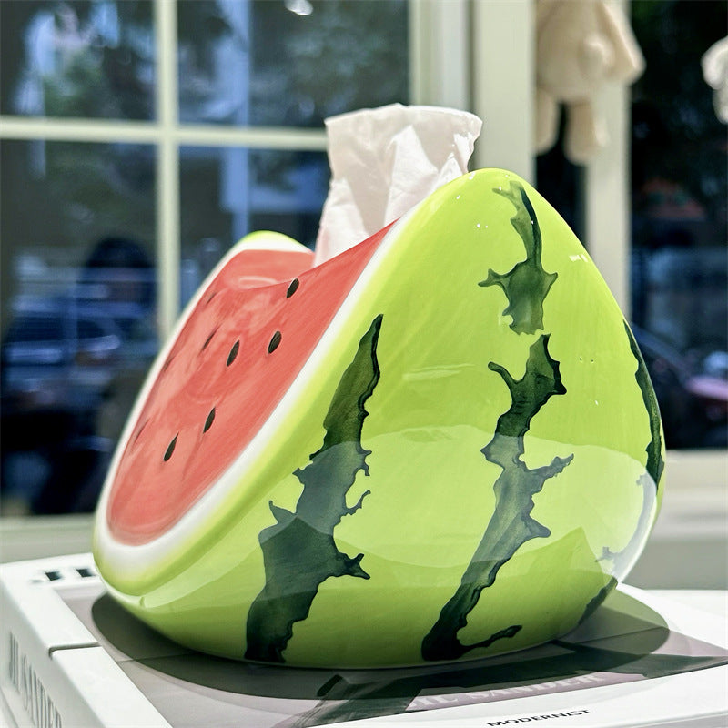 Creative Watermelon Tissue Box Decoration