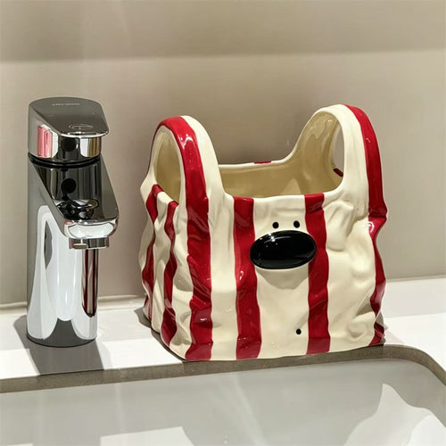 Puppy Handbag Pen Holder Storage Box Organizer Basket